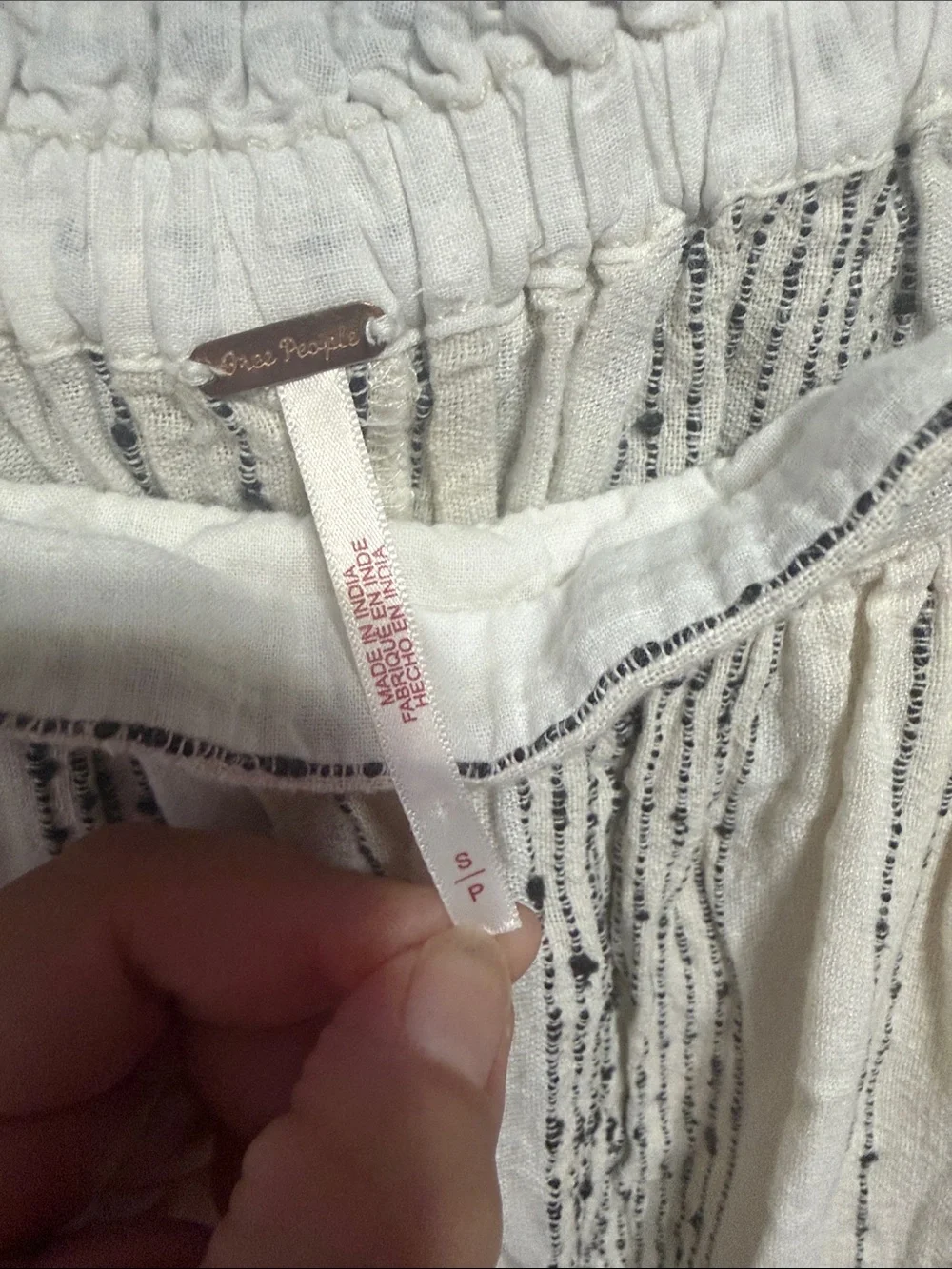 Free people once upon a yarn harem pants size Small